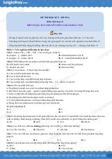 Đề thi học kì 1 Hóa 12 Chân trời sáng tạo - Đề số 4